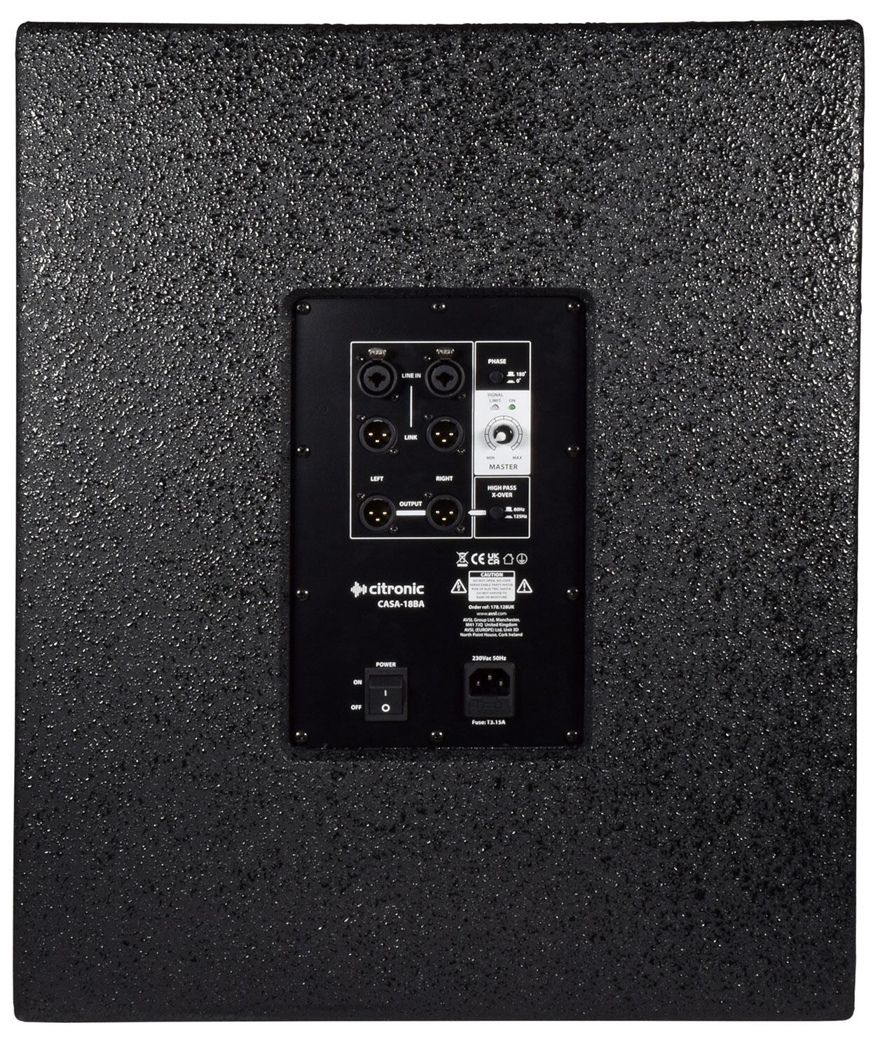Citronic CASA-18BA Active Sub rear