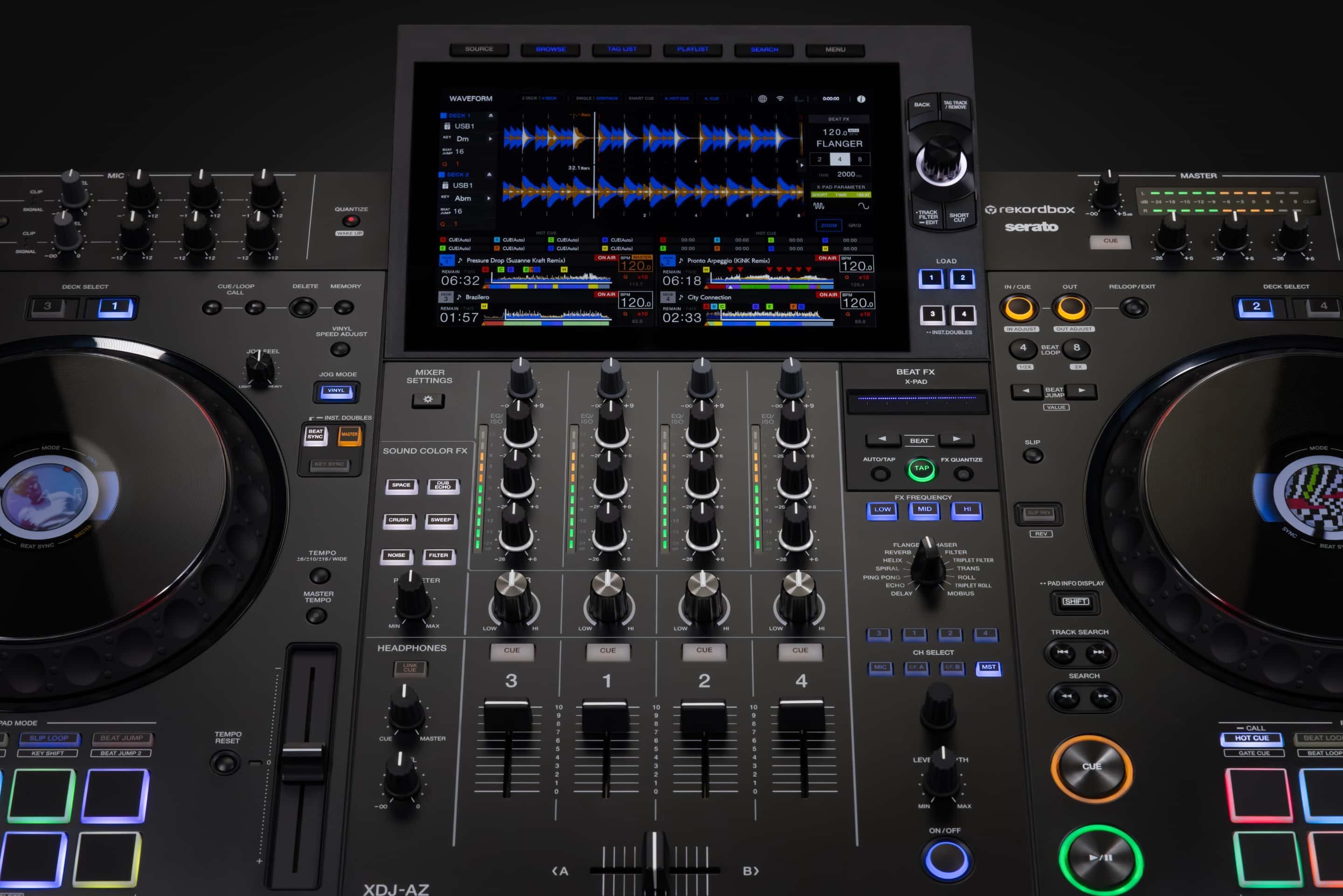 AlphaTheta XDJ-AZ 4-channel professional all-in-one DJ system lifestyle image 1