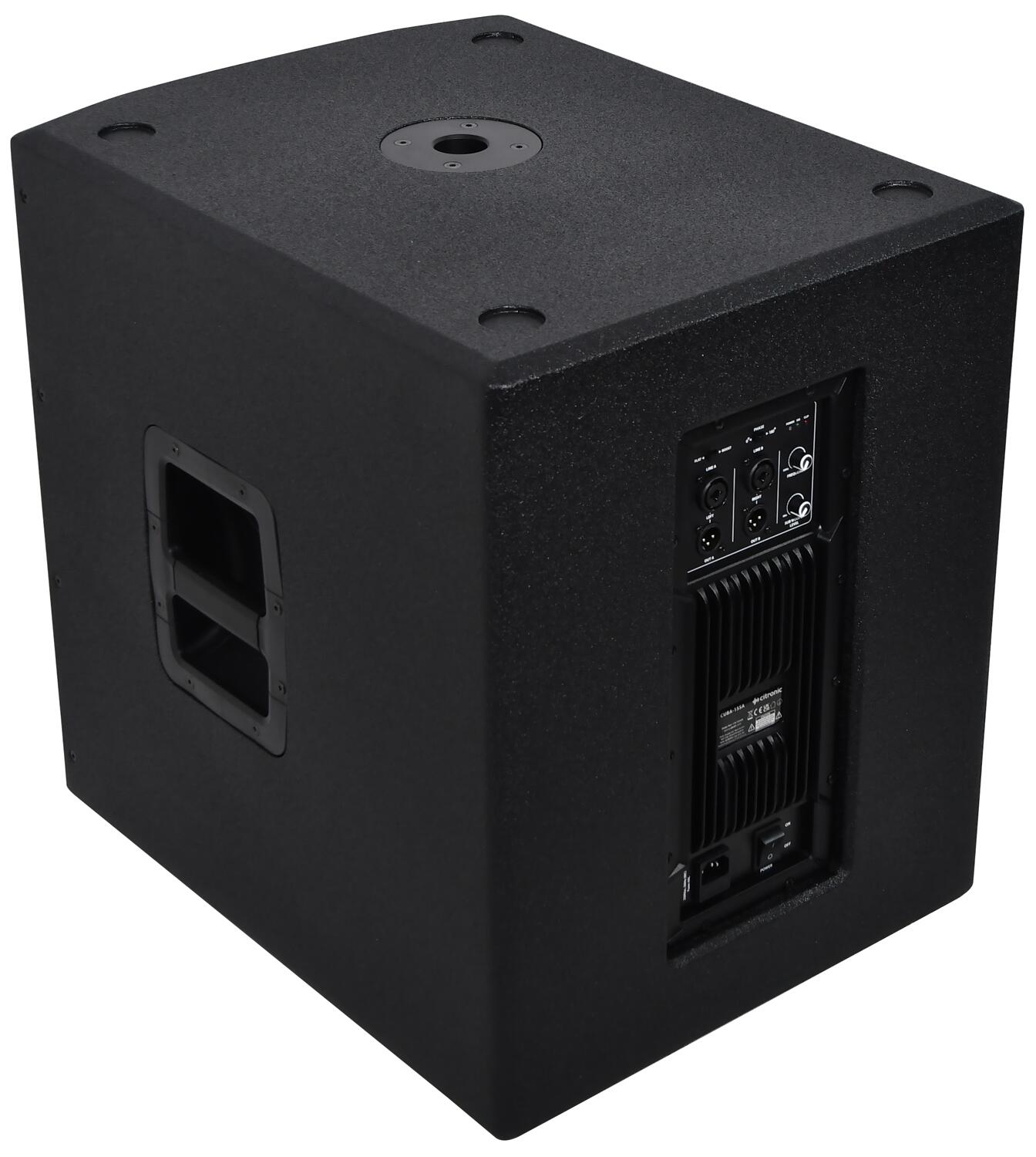 Citronic CUBA-15SA Active Sub Cabinet angle rear
