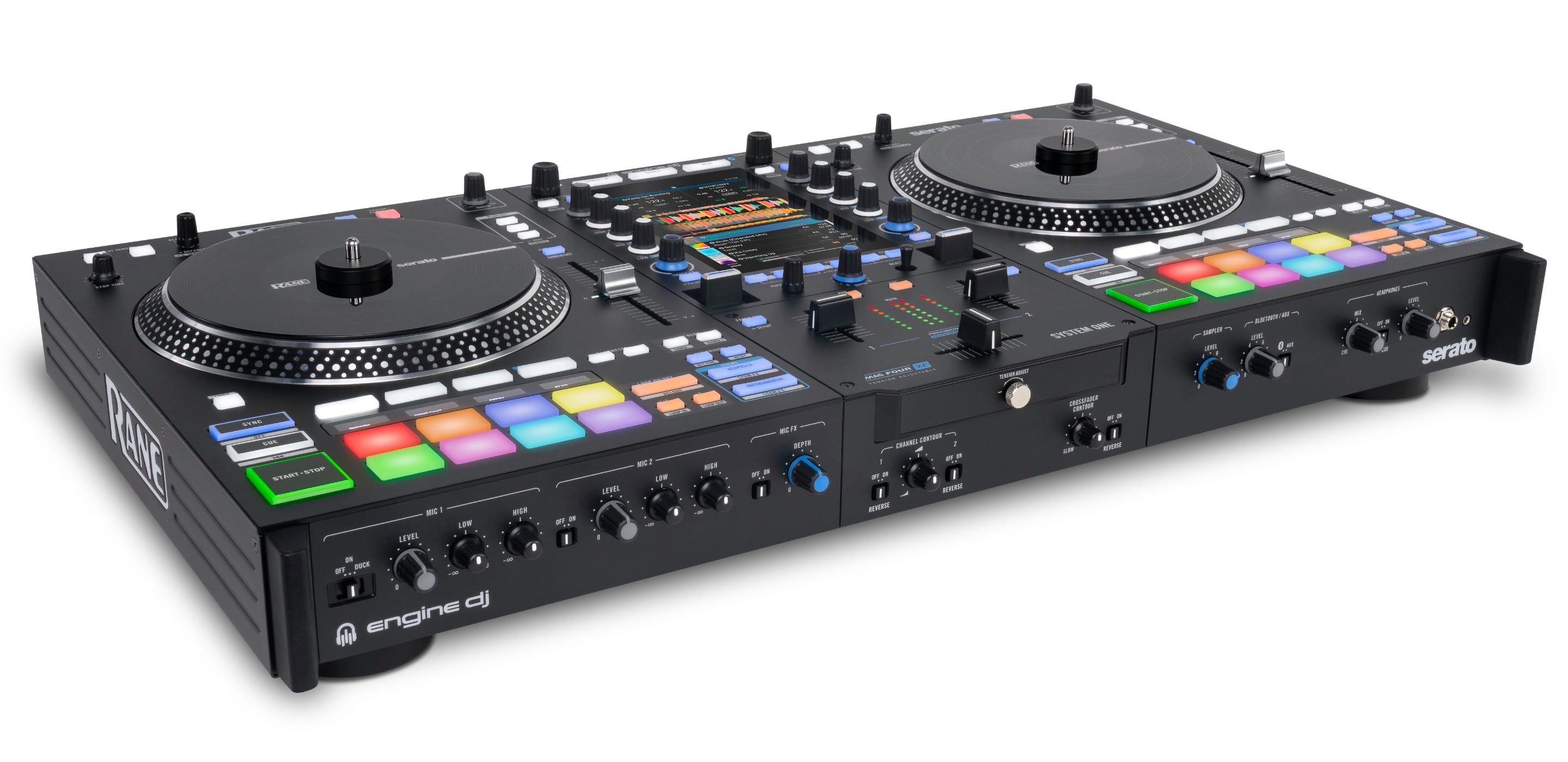 RANE SYSTEM ONE All-In-One Standalone Motorised DJ System angle