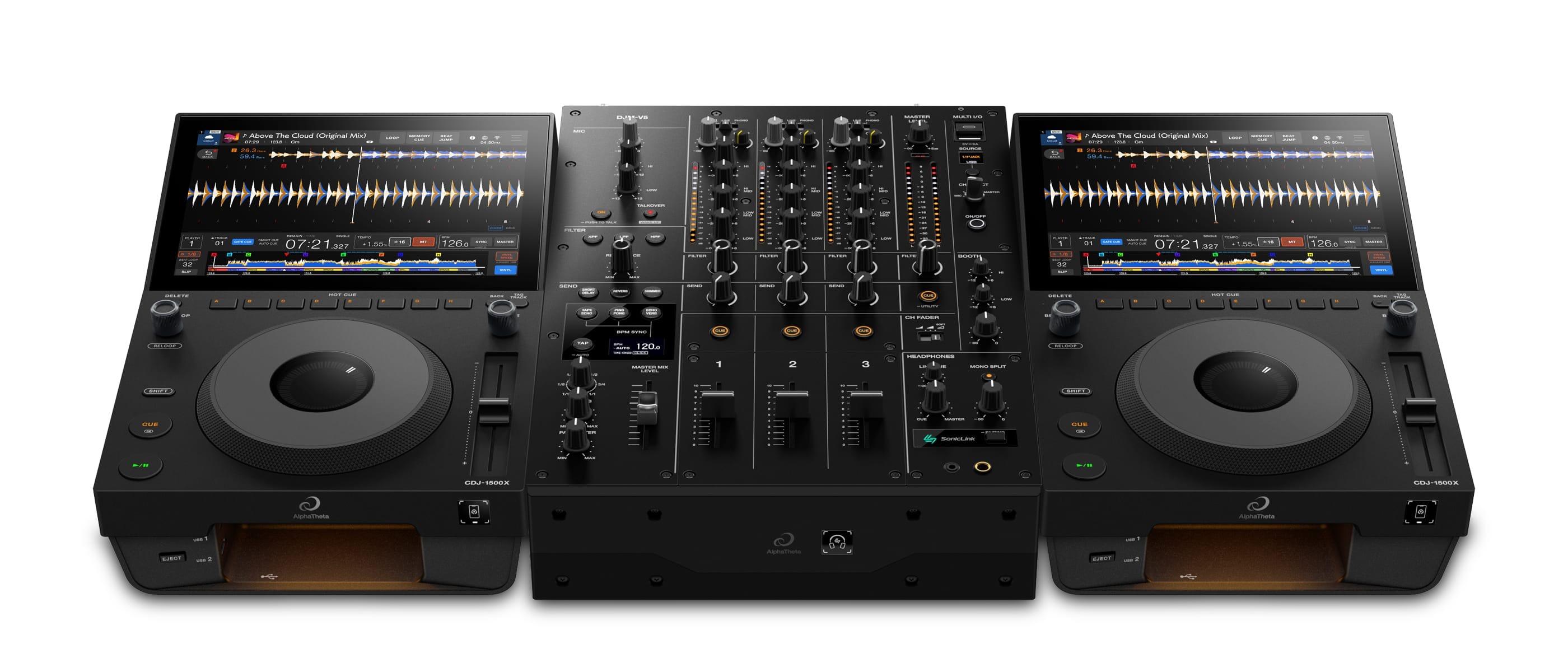 AlphaTheta CDJ-1500X & DJM-V5 Package