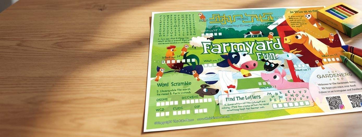 <h2>Personalised Kids Activity Menus for Restaurants</h2>
<p><b>From only 13p per menu</b></p>
<p><b>Keep young diners entertained while they wait</b></p>
<p>Add your restaurant logo and kids menu text</p>
