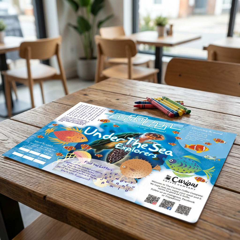 personalised kids menu