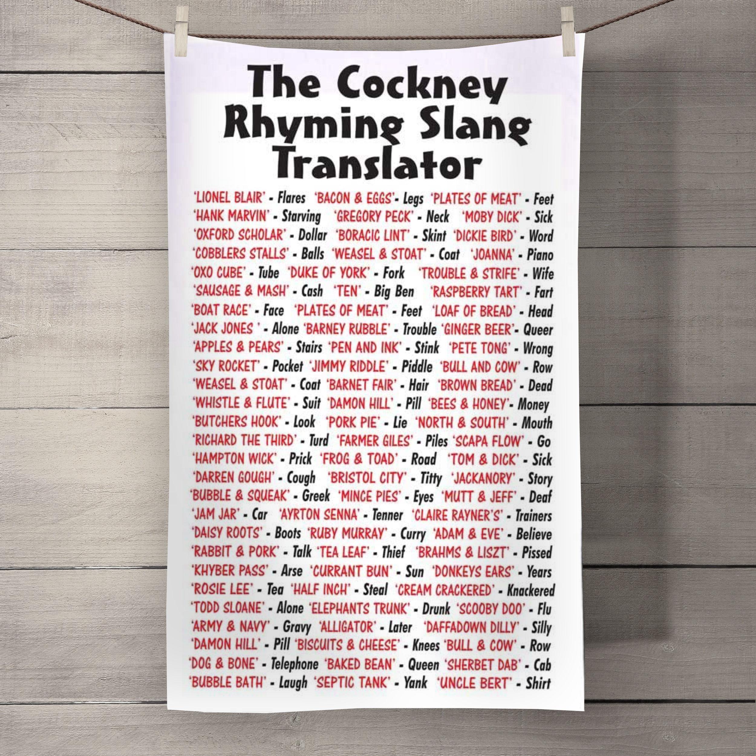 Why Is Cockney Rhyming Slang Used