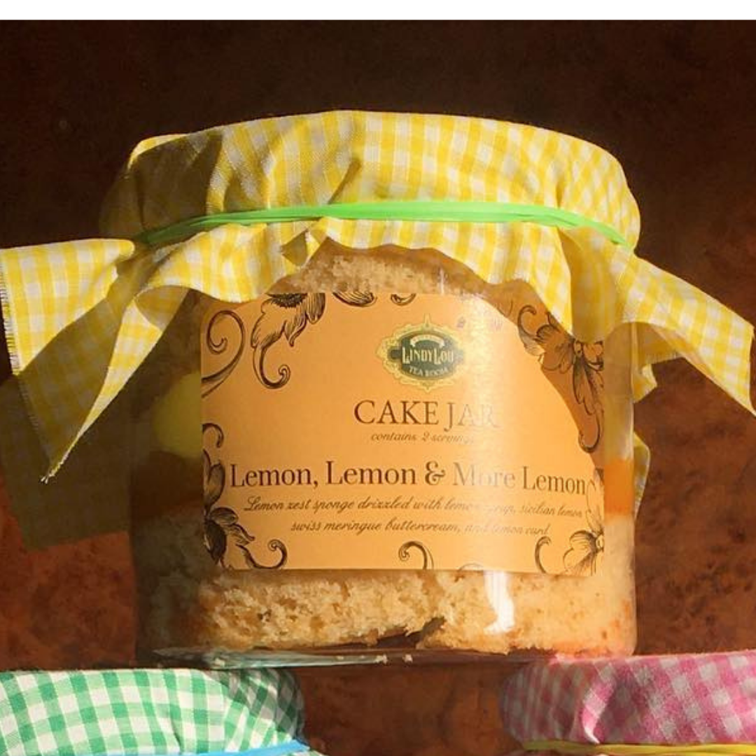 Lemon, Lemon & More Lemon Cake Jar