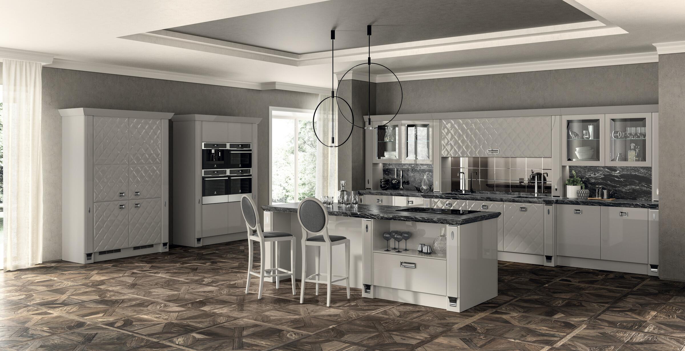 Scavolini Exclusiva kitchen with the Glamour door