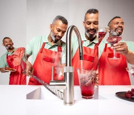 Quooker Boiling water tap with colourfull User