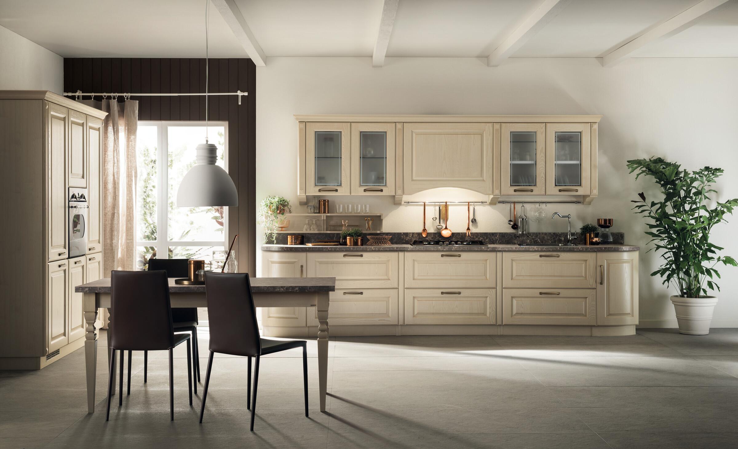 Scavolini Madeleine kitchen in Butter White Ash