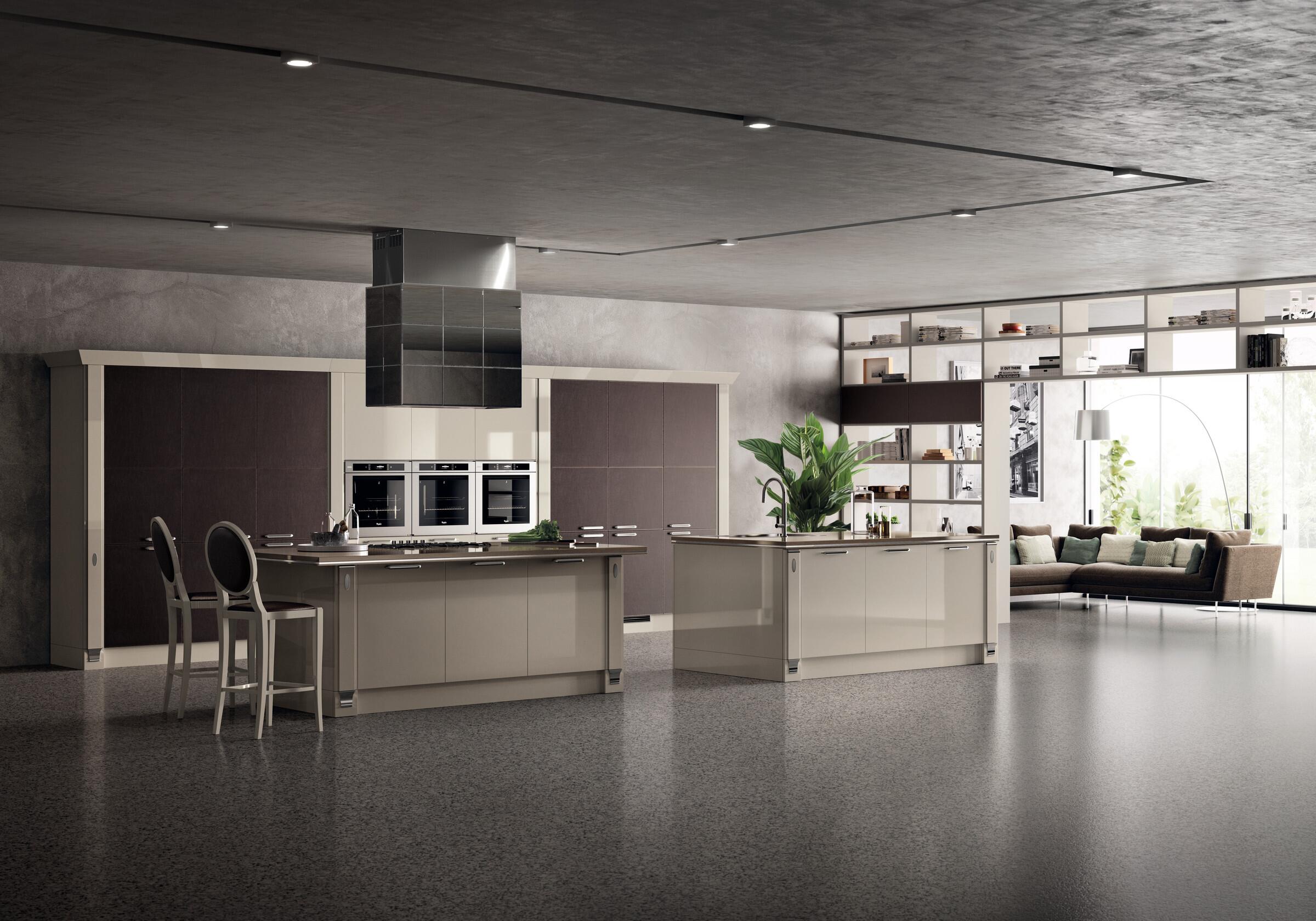 Scavolini Exclusiva kitchen with the Exclusiva hood
