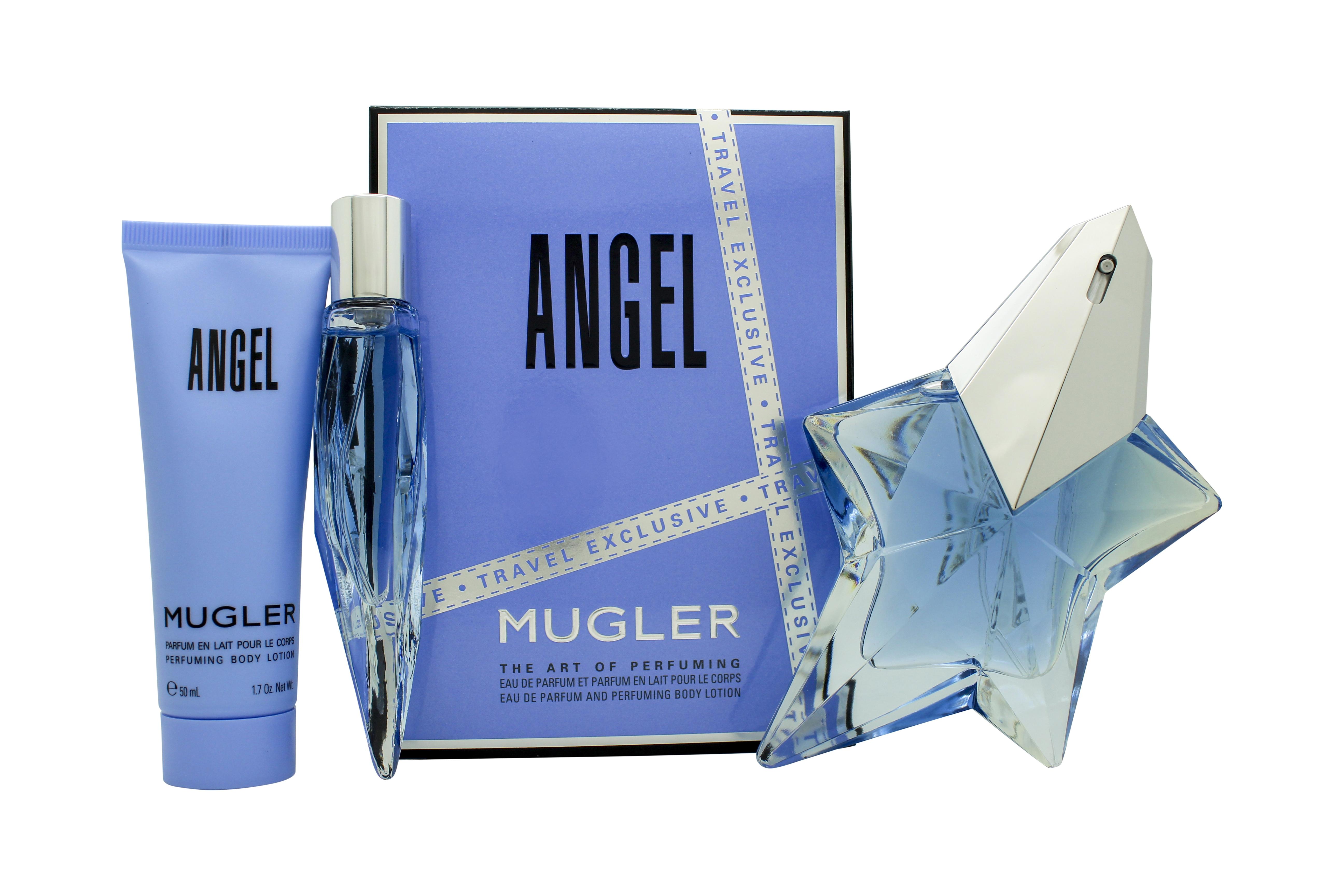 Mugler Angel Gift Set EDP Refillable + 10ml EDP + 50ml Body Lotion