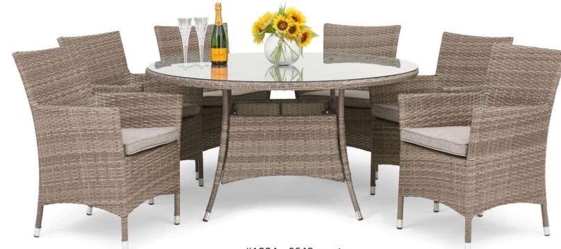 seychelles 6 seater dining set