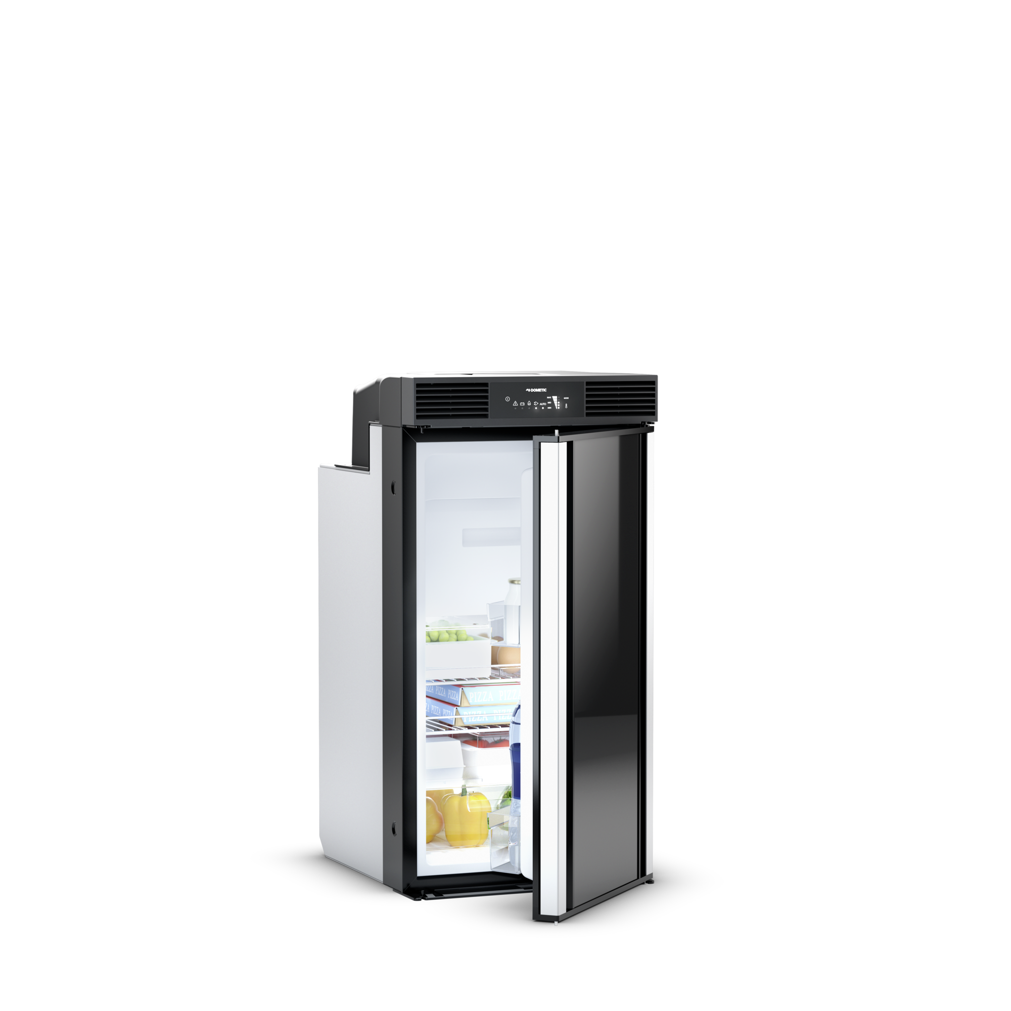 DOMETIC RC 10.4P 70 Double Hinged Compressor Fridge Freezer Open