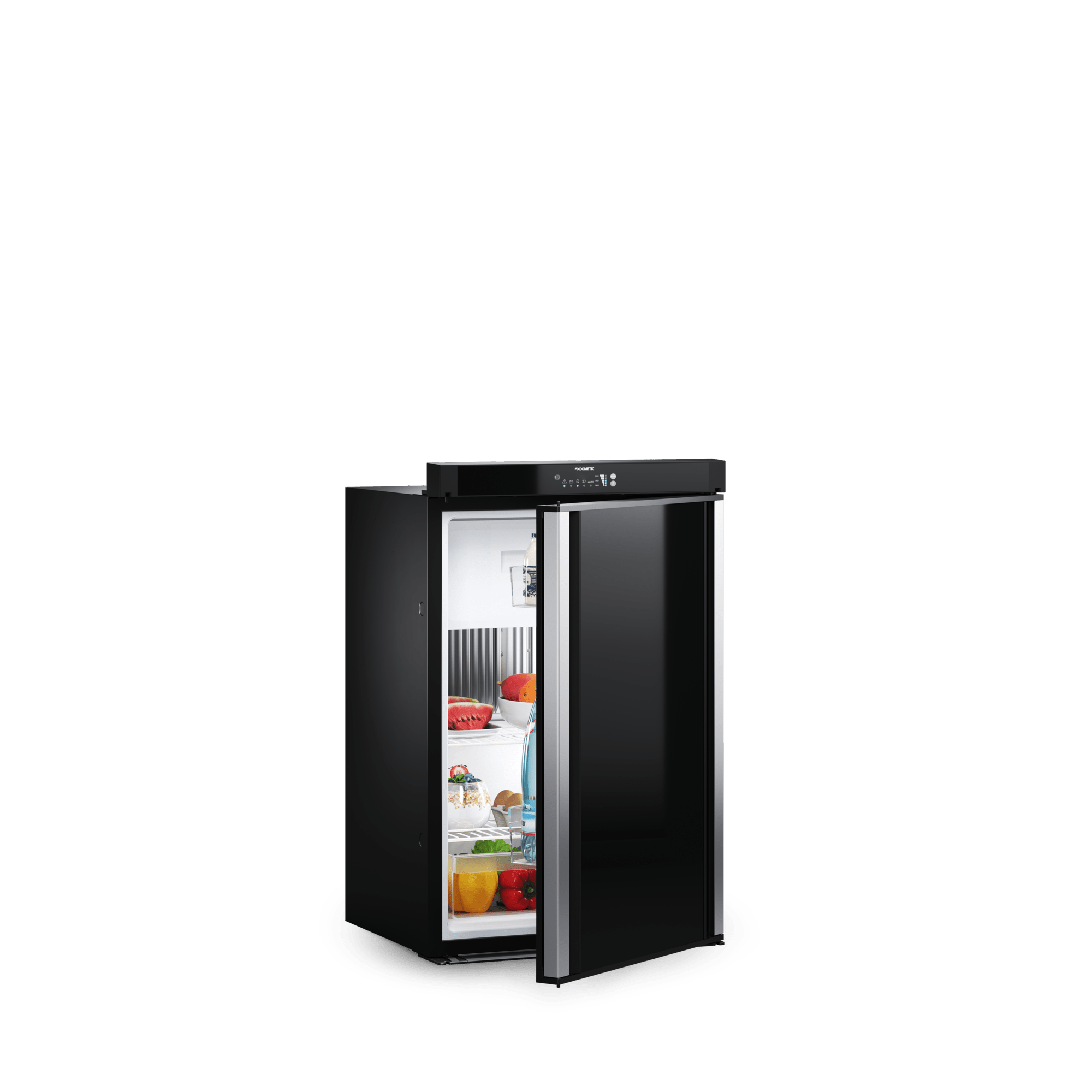 DOMETIC RM 10.5P Double Hinged Fridge Freezer Open