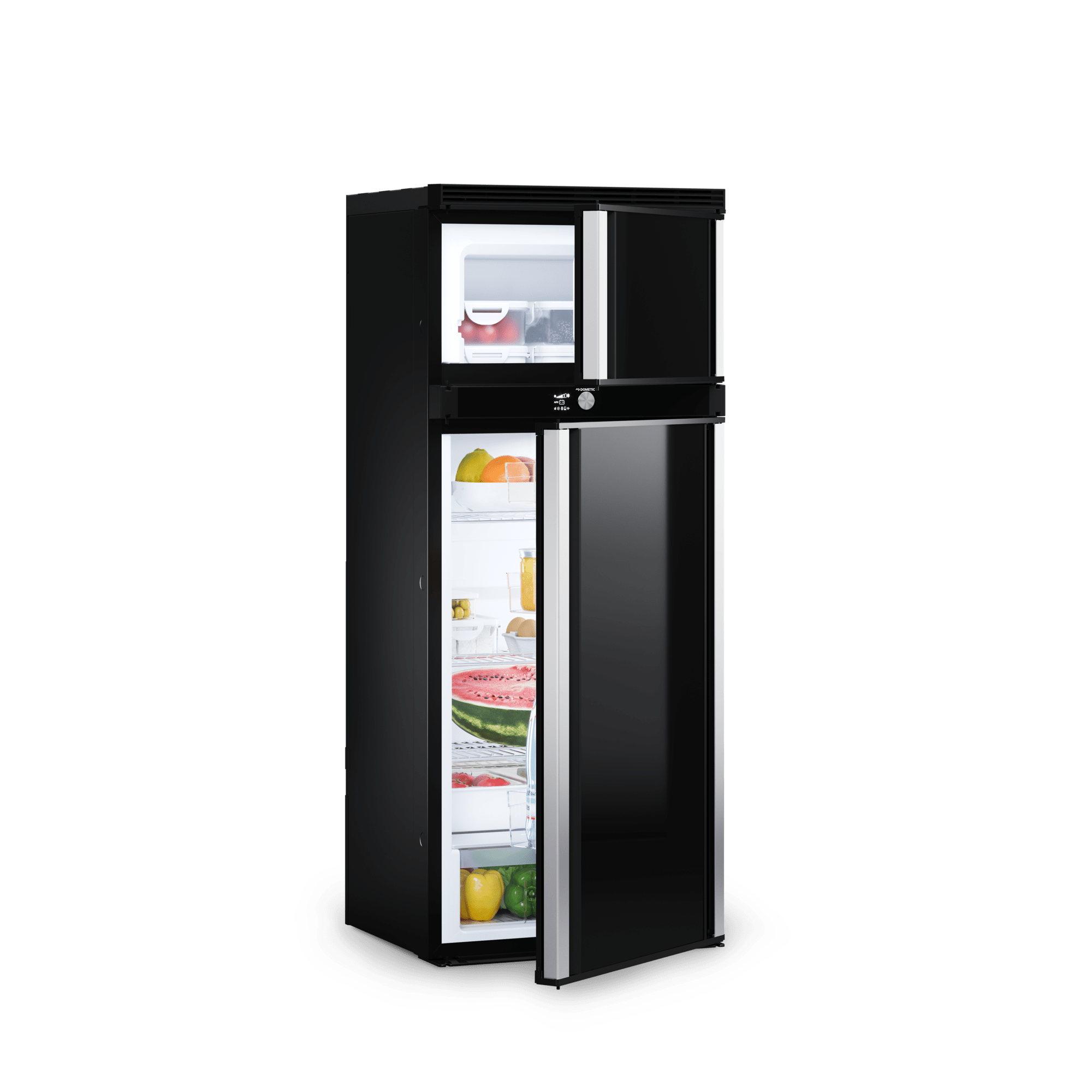 DOMETIC RCD 10.5ET Double Hinged Compressor Fridge Freezer Open