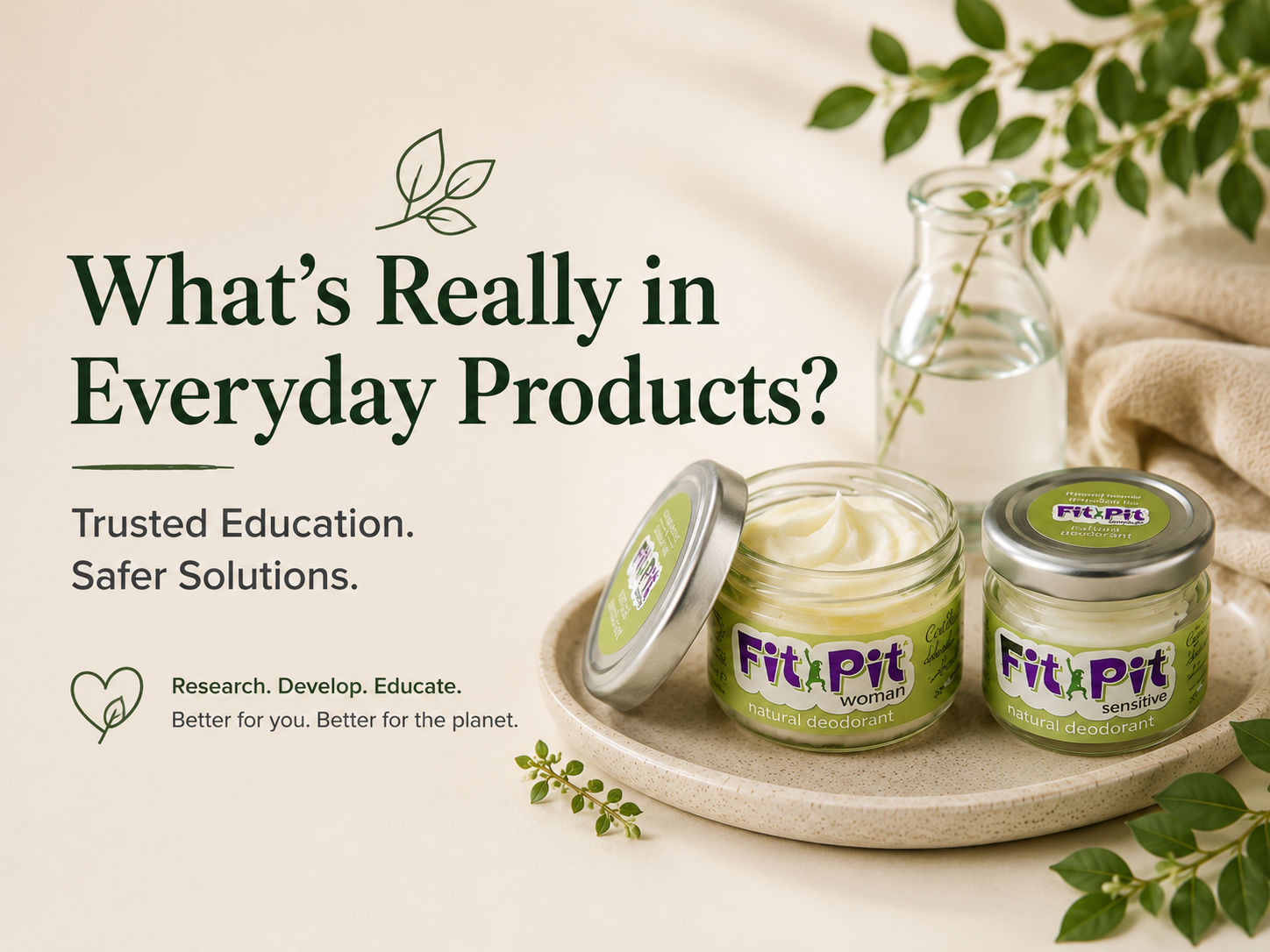 What's really in everyday products. Trusted education. Safer solutions.