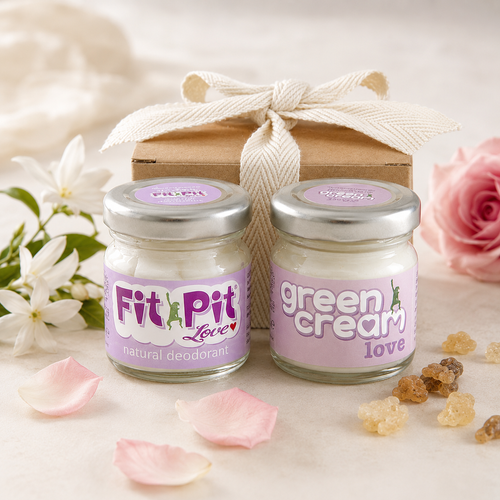 Organic Jasmine, Frankincense and Rose body butter and deodorant gift set