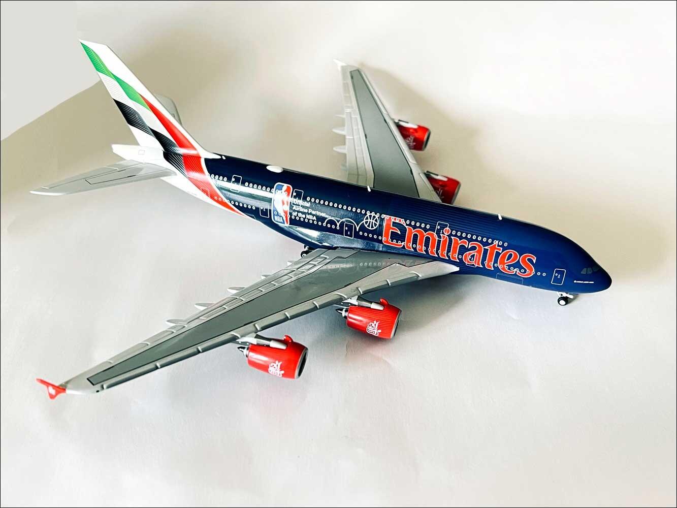 Airbus A380 NBA Livery model is a must-have addition to your collection