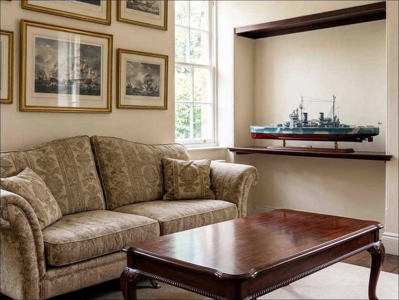 HMS King George V battleship model fully built