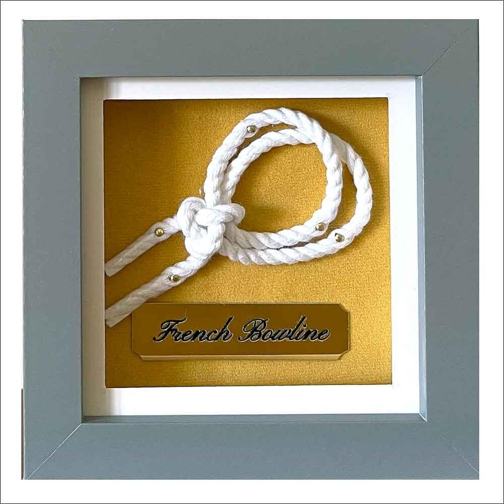 French Bowline Knot in Display Board