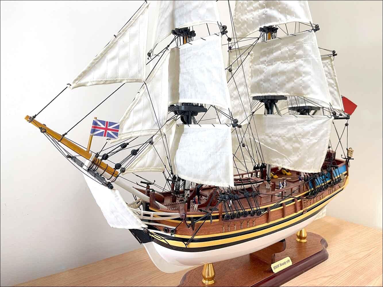 Ship wooden model of the Bounty