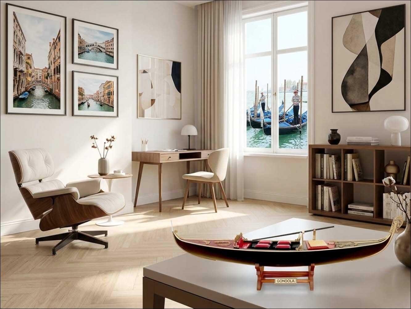 Venice gondola for Italian decoration
