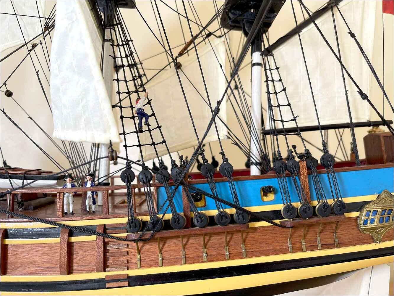 HMAV Bounty wooden model
