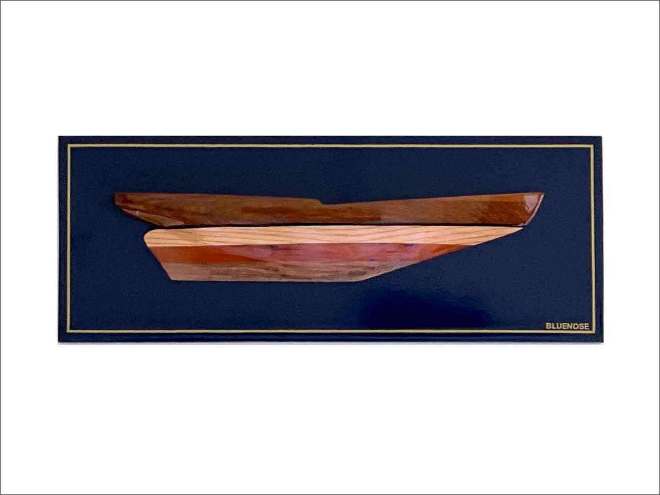Bluenose half hull model to hang on the wall