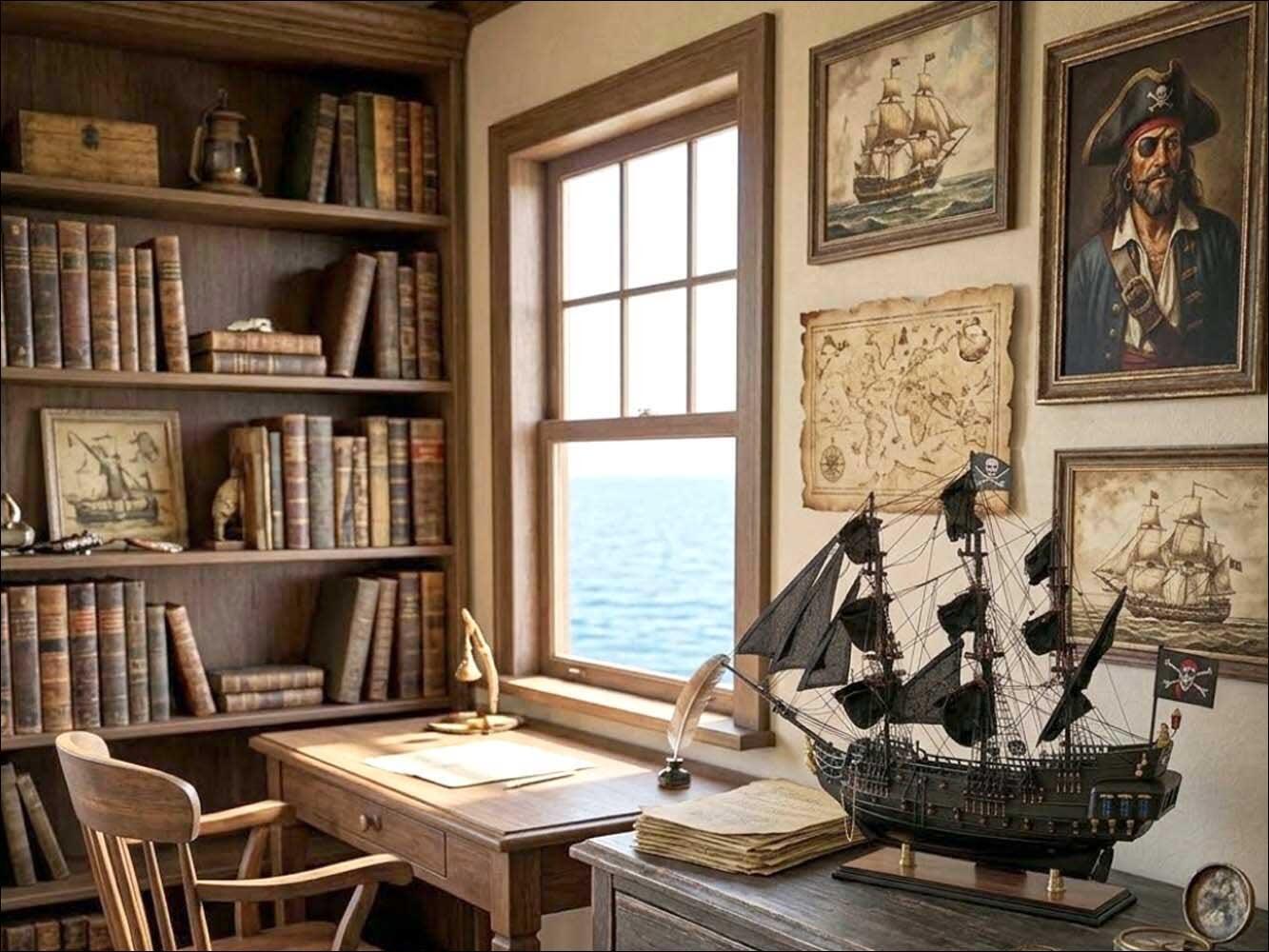 Pirate ship model for decoration