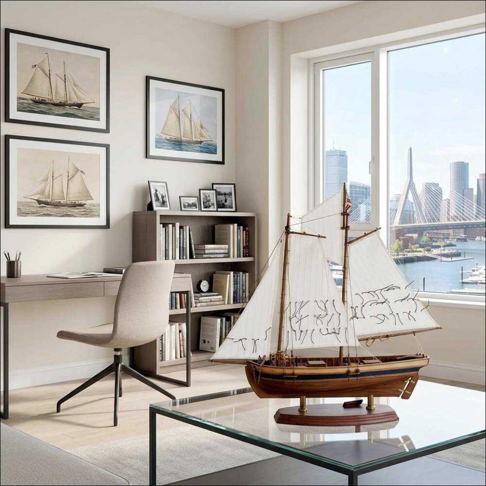 American Cutter ship model