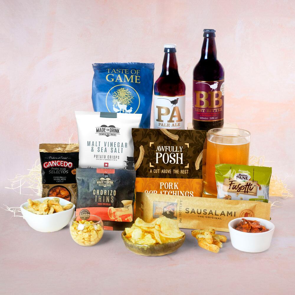 Craft Beer & Bar Snacks Gift Hamper