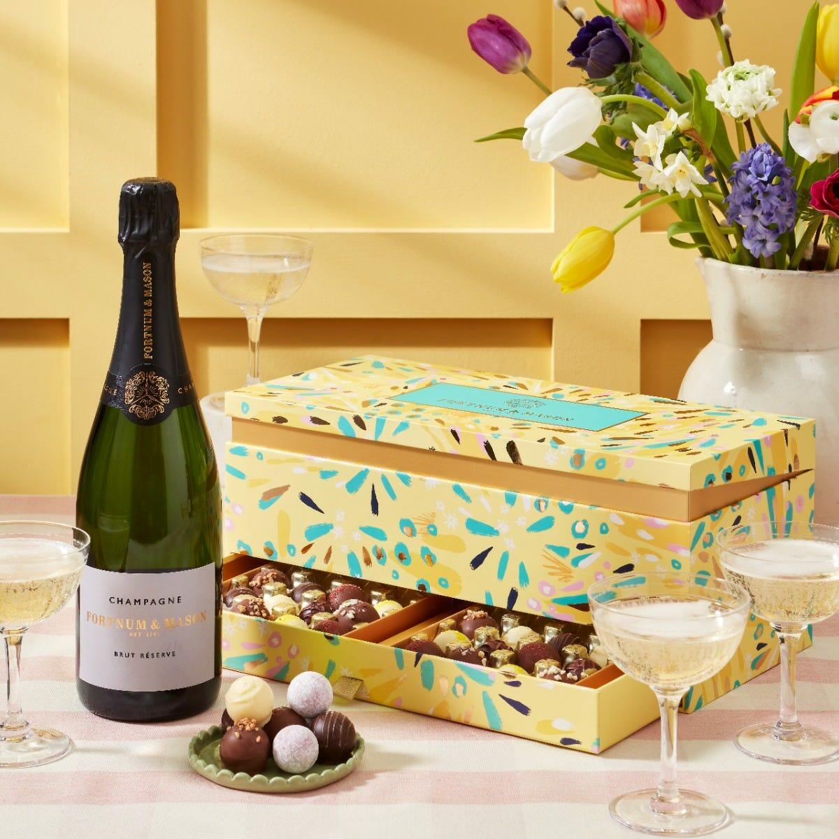 The Easter Champagne and Chocolate Gift Box, Fortnum & Mason
