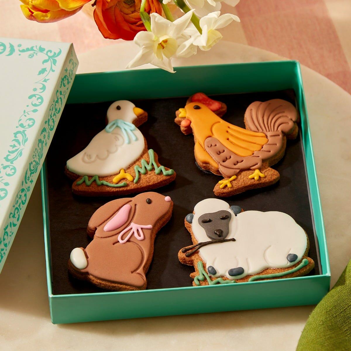 Easter Animals Iced Biscuits, Fortnum & Mason