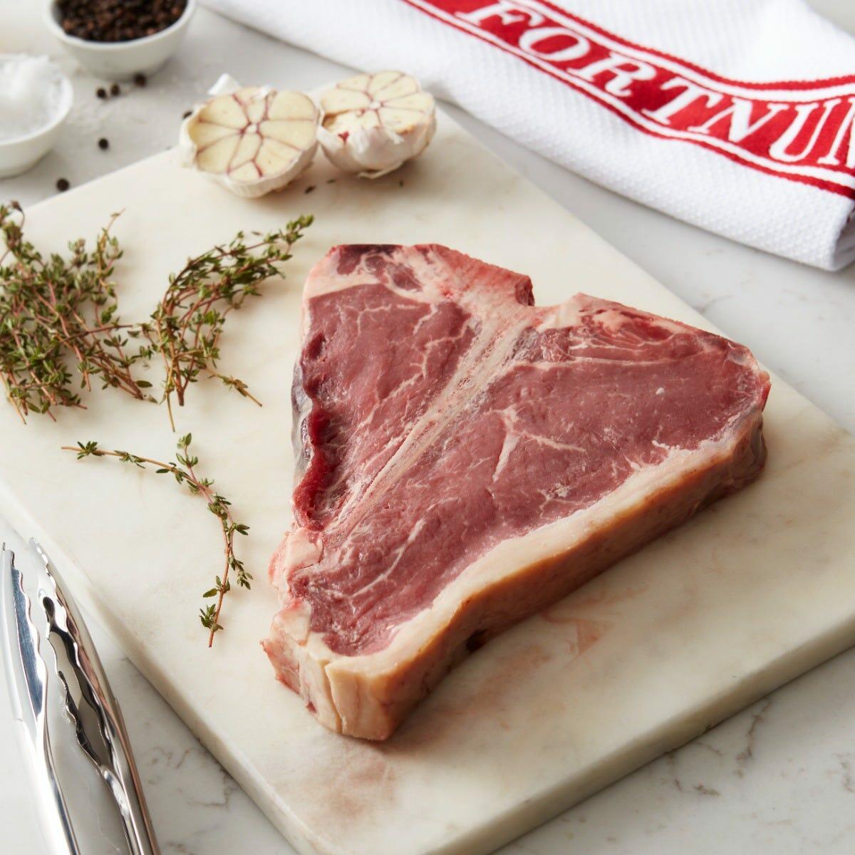 Shorthorn Salt-Aged T-Bone Steak, Glenarm