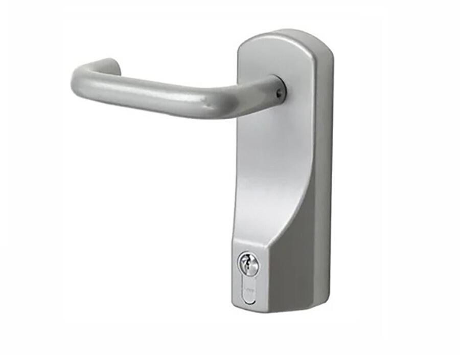 Exidor 322EC Silver | Outside Access Device - Lever incl. Euro Profile Cylinder (322)