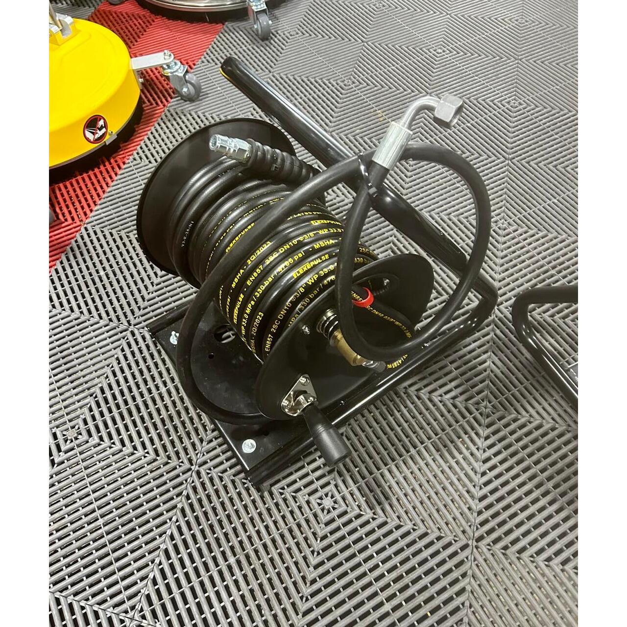 Superclean Carry Hose Reel with hose top view