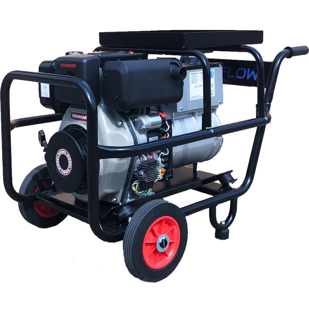 Maxflow AC Diesel Welder Generator – Yanmar L100-V Engine 5.0 kVA Trolley Frame