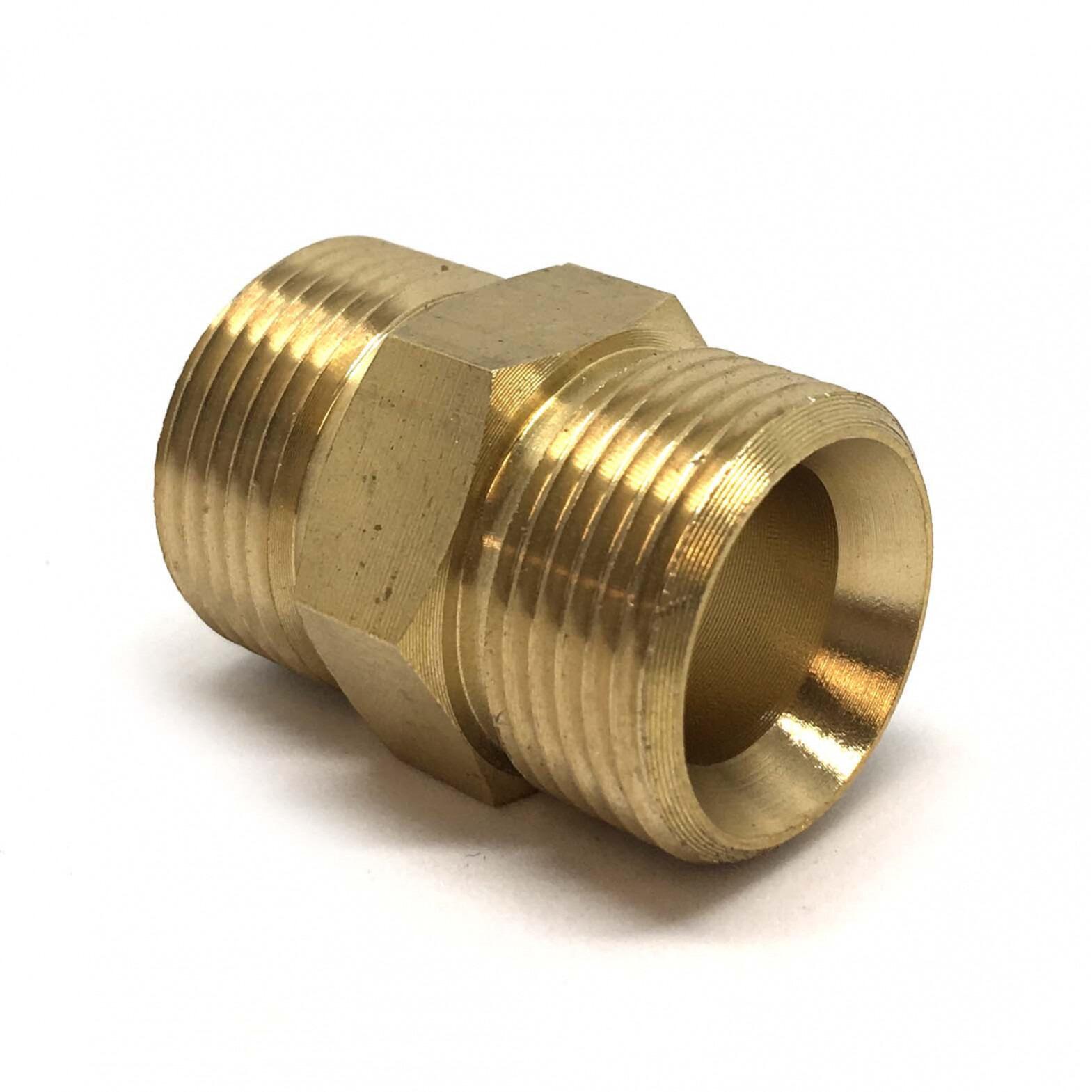 M22 Male x Male Brass Adaptor