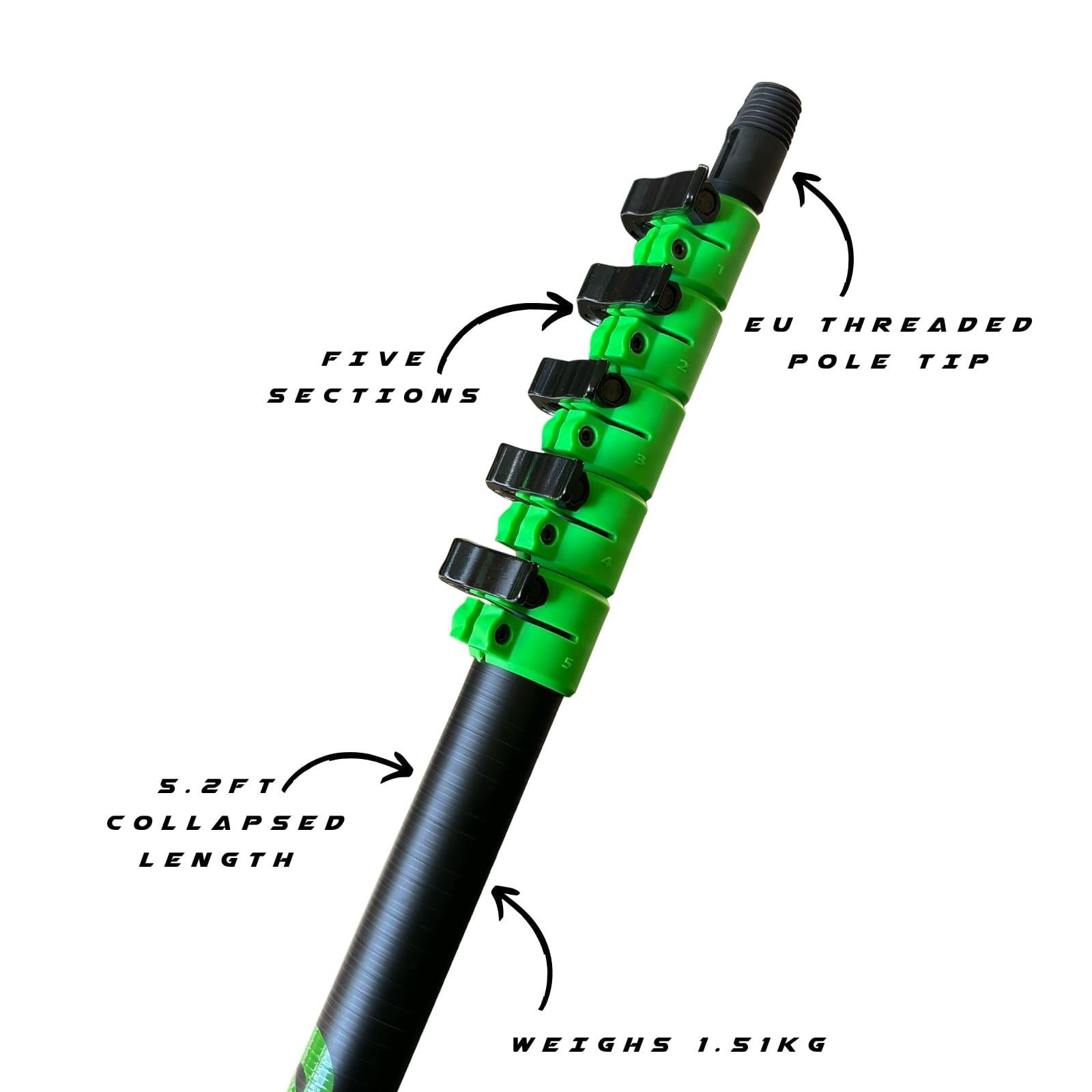 GVS Fusion 22ft Hybrid Telescopic Water Fed Pole 1.51 kg