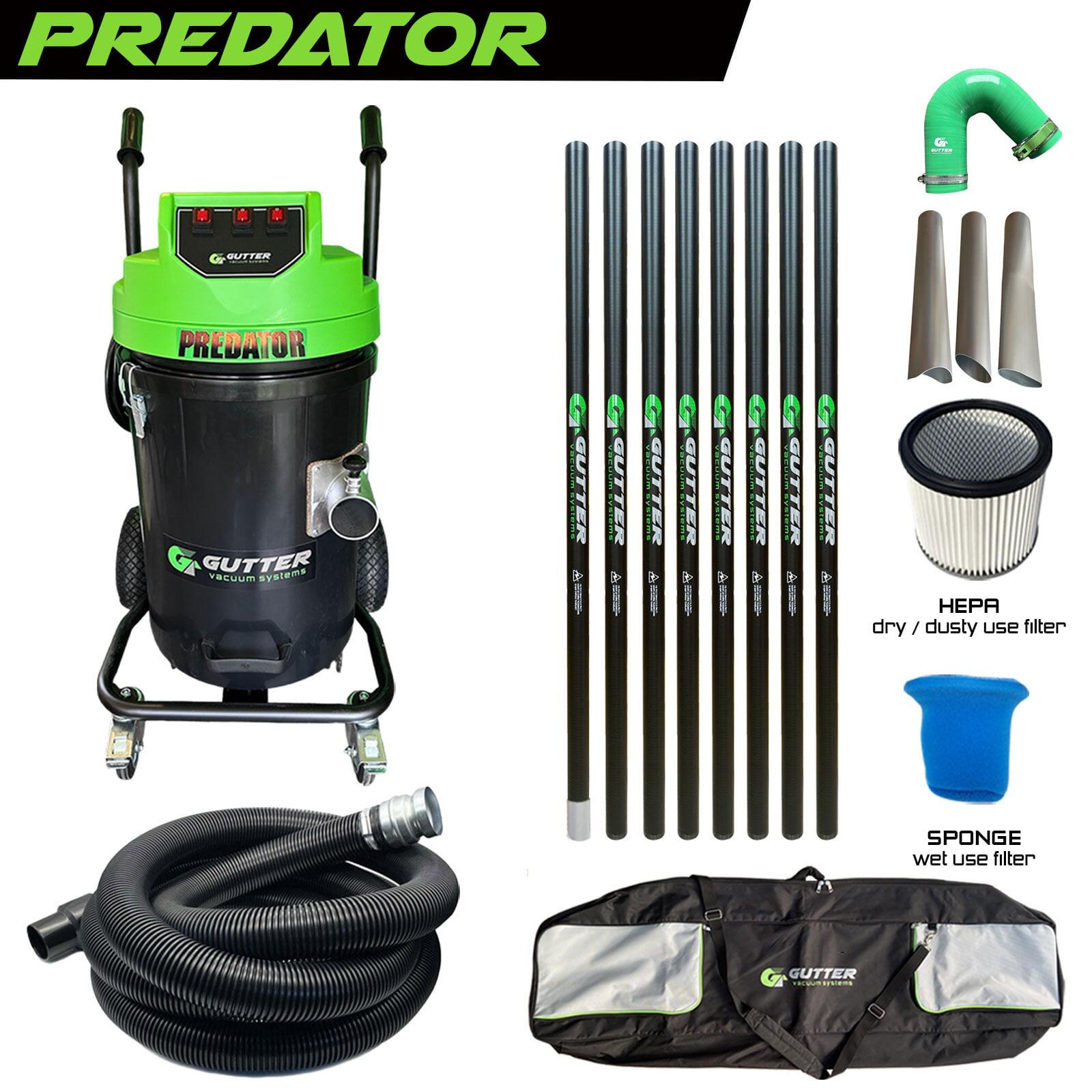 Polypropylene Predator 3600w 10,750LPM Push Fit Carbon Fibre Gutter Vacuum System