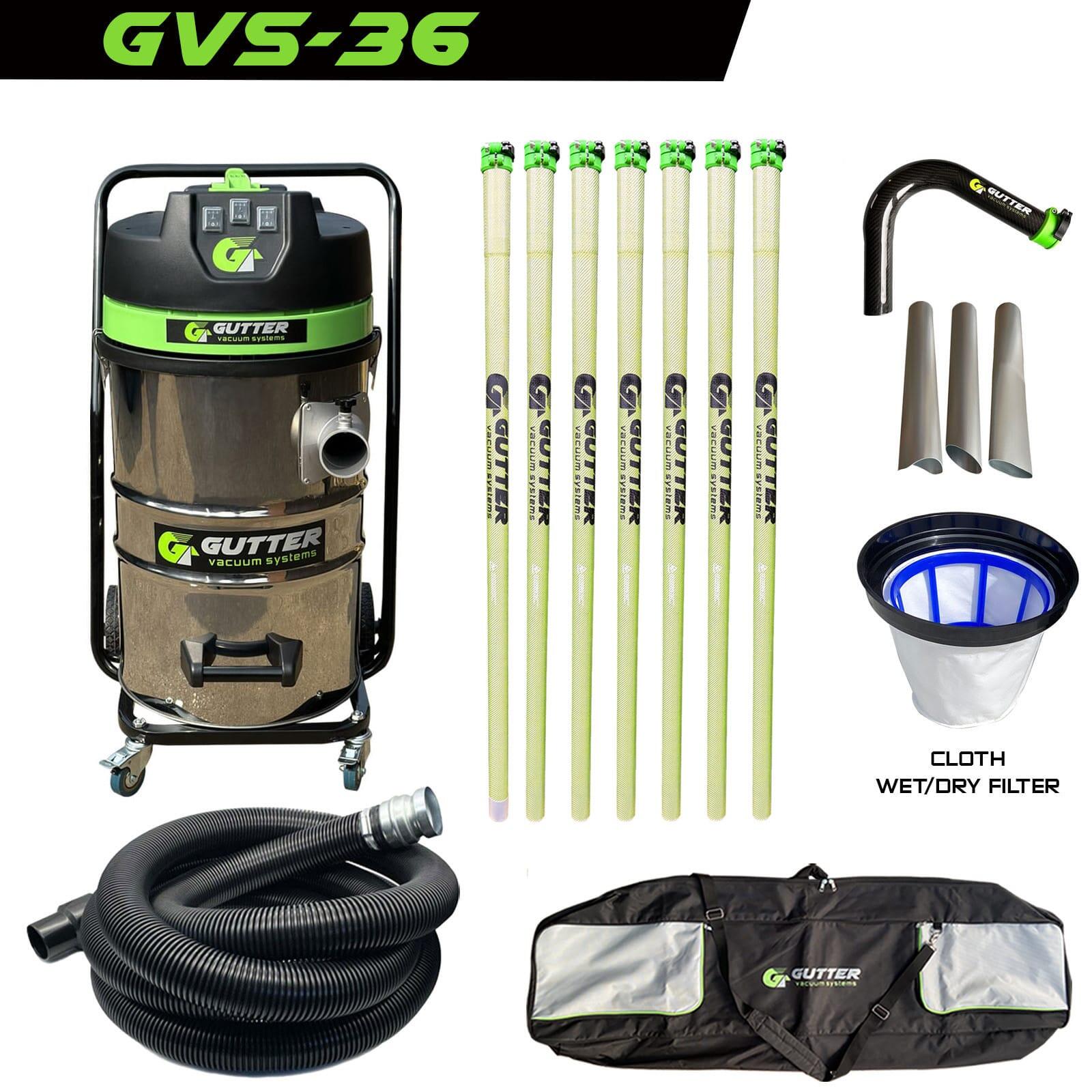 GVS 3600 Anti Conductive Clamped Carbon Fibre – Carbon Rigid Neck (51mm) – Gutter Vacuum System