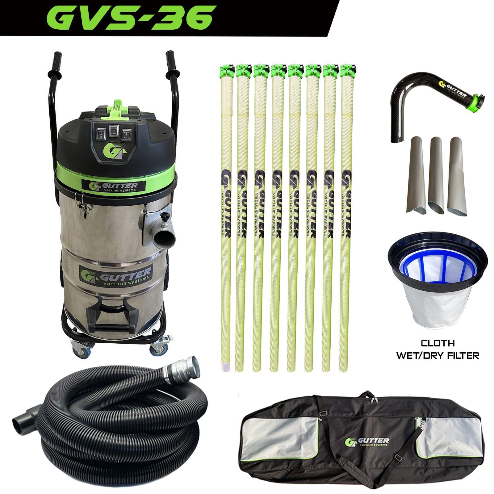 GVS 3600 Anti Conductive Clamped Carbon Fibre – Carbon Rigid Neck (51mm) – Gutter Vacuum System