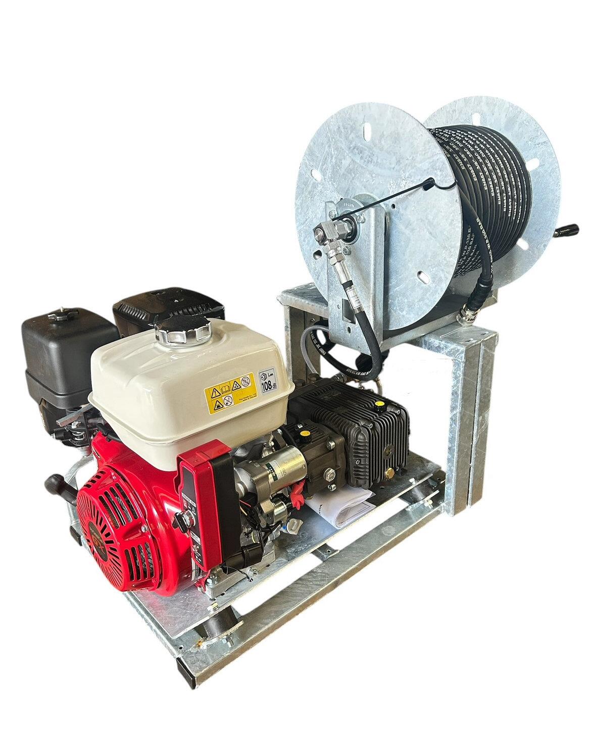 13hp Honda GX390 Petrol Pressure Washer Skid 3000psi 21LPM