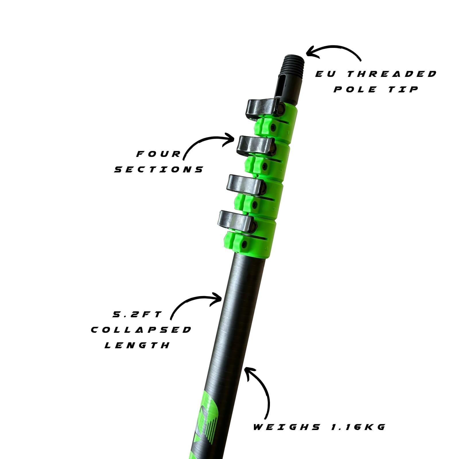 GVS Fusion 18ft Hybrid Telescopic Water Fed Pole 1.16 kg