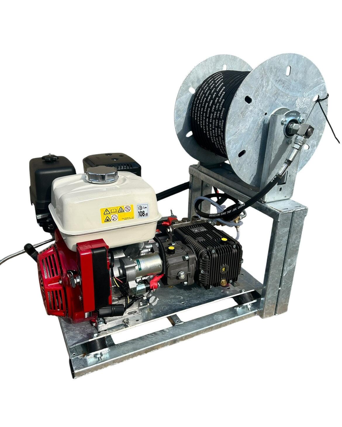 13hp Honda GX390 Petrol Pressure Washer Skid 3000psi 21LPM