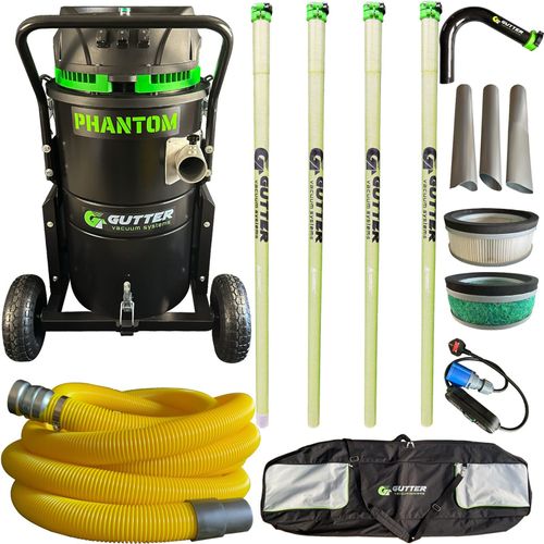 Phantom 3600w Gutter Vacuum – Anti Conductive Clamped Carbon Fibre and 51mm Rigid Neck