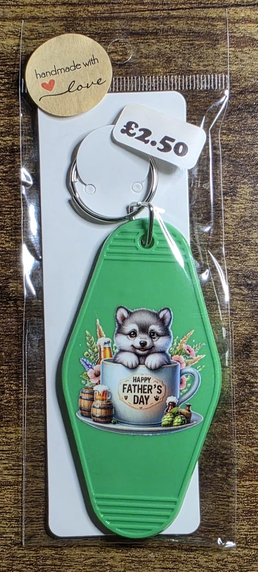 hotel fathers day husky mug green