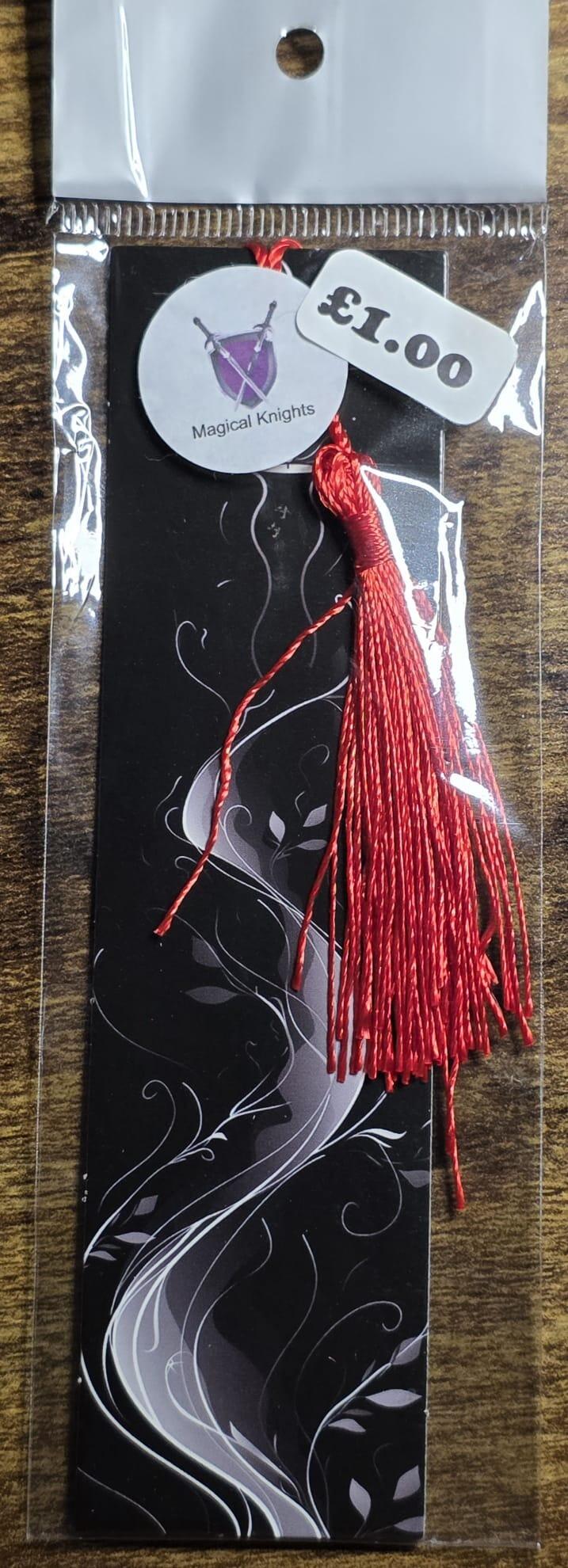 black bookmark red tassel