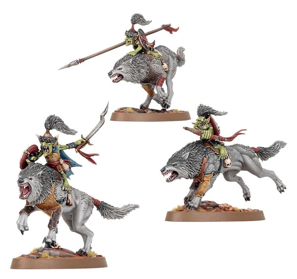 Snarlboss on Snarlfang Leading Wolfgit Retinue – Warhammer AoS