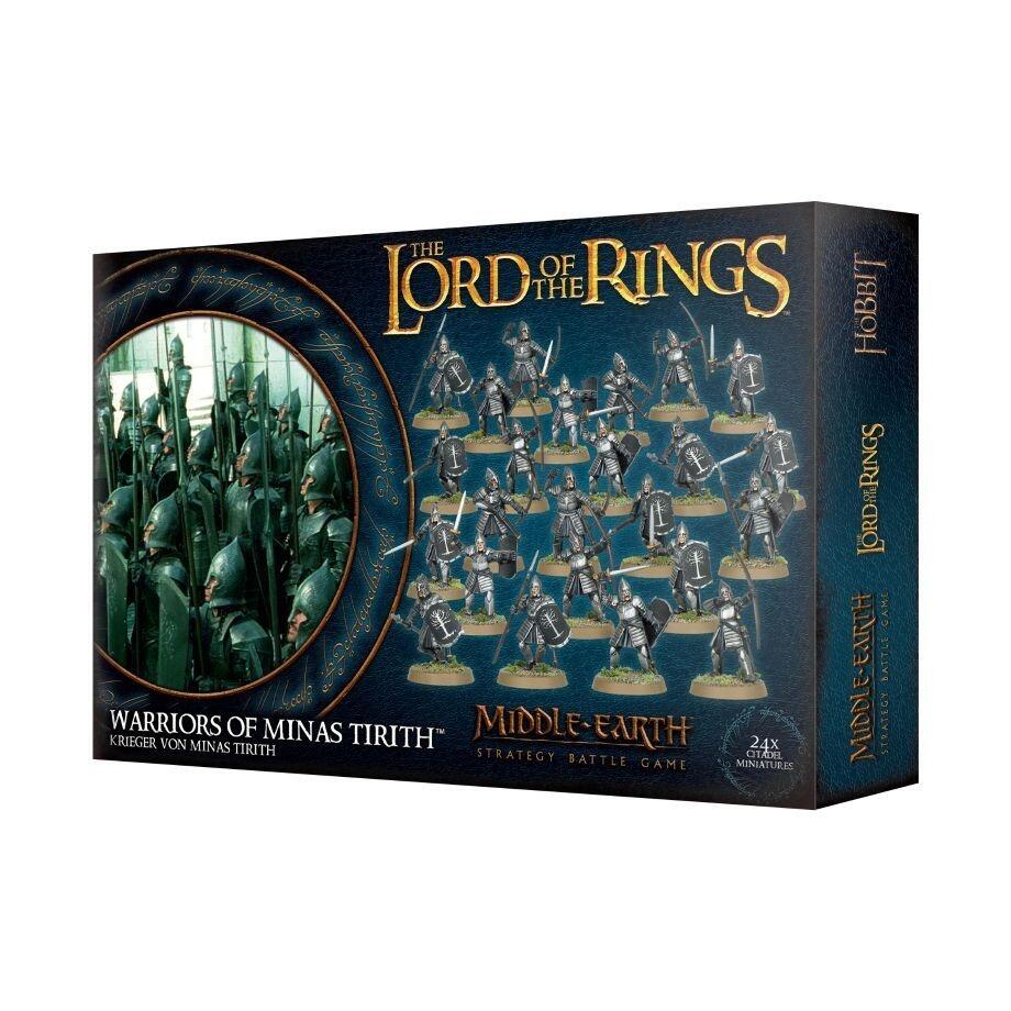 Warriors of Minas Tirith with swords and shields