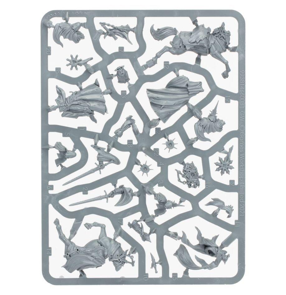 Unpainted Witch-king models with bases